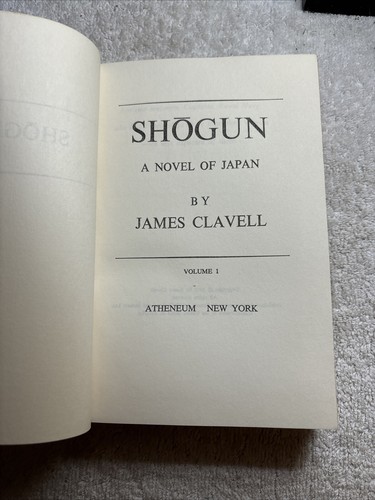 Shogun A Novel of Japan James Clavell 1975 BCE - First Edition First Print Vol 1 - Picture 12 of 22