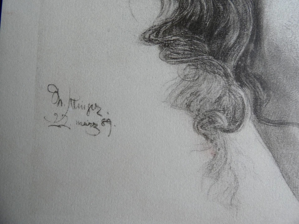 Max KLINGER (1857-1920) - Kopfstudie, 1910 - Bild 3 von 4