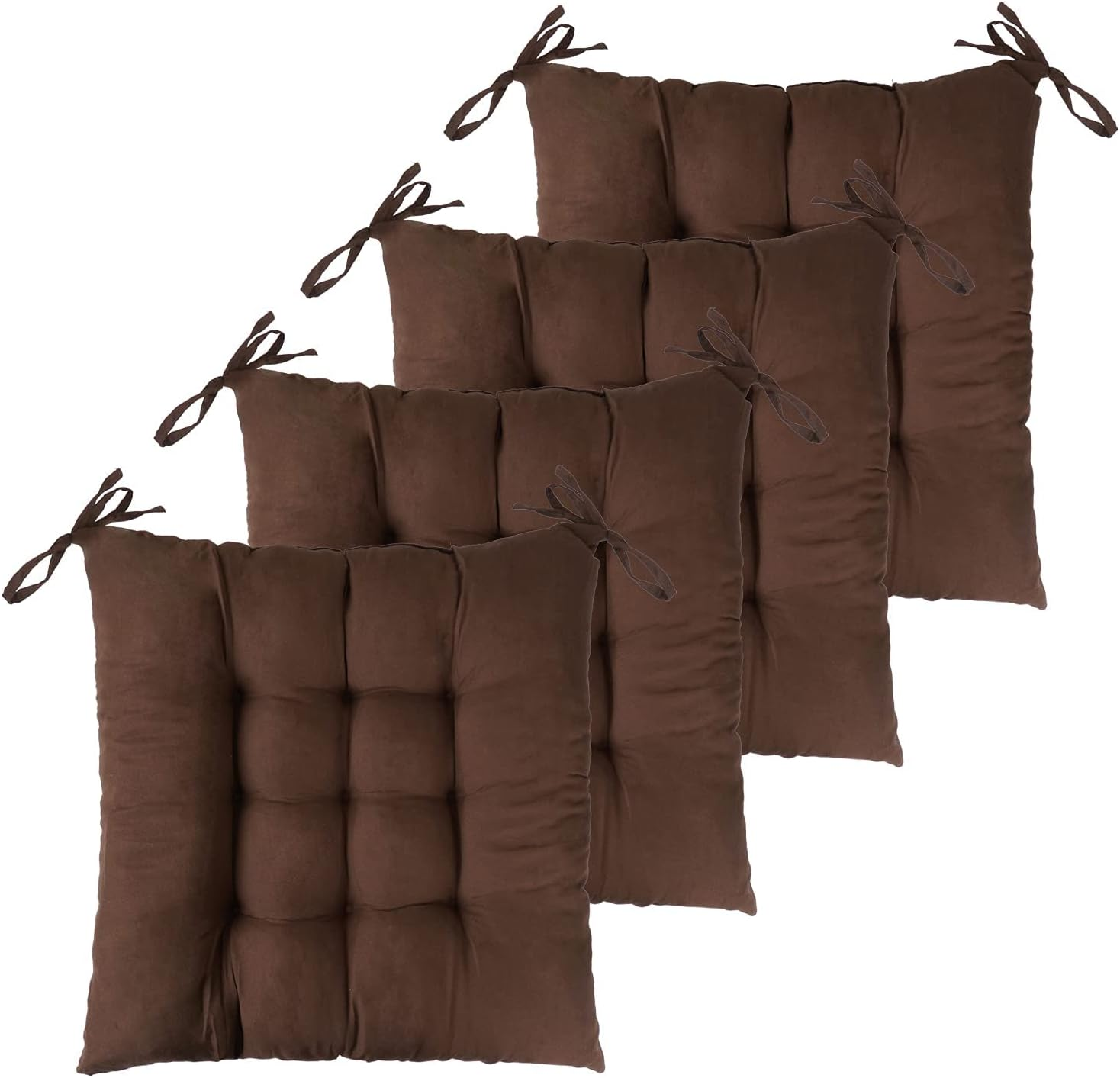 4 Pack Chair Cushions for Dining Chairs 17X17 Inch Seat Cushions for