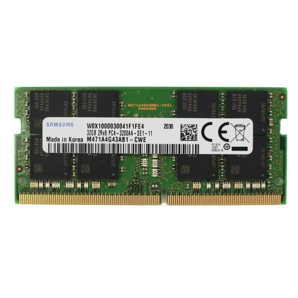 64GB (2X 32GB) Samsung DDR4 3200MHz PC4-25600 SODIMM Memory Ram