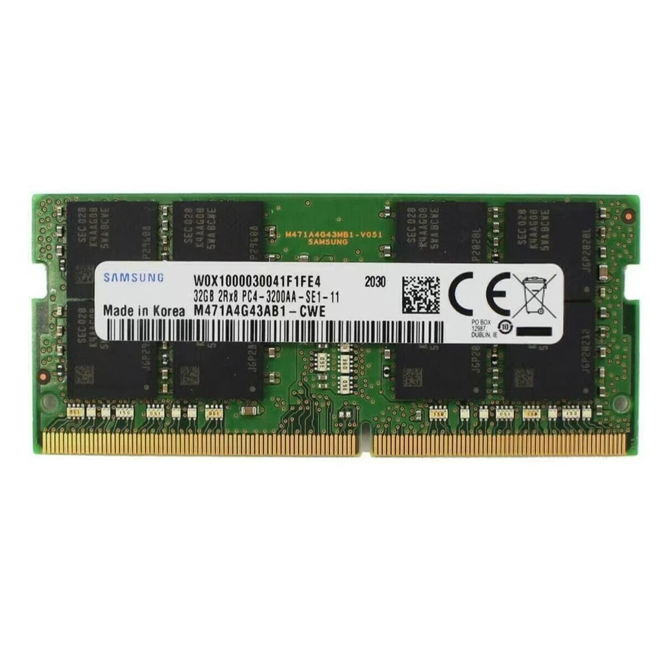 64GB (2X 32GB) Samsung DDR4 3200MHz PC4-25600 SODIMM Memory Ram M471A4G43AB1-CWE - Image 2 of 4