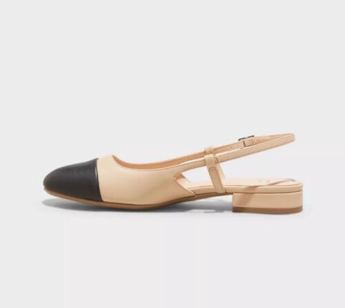Women's Maxine Slingback Ballet Flats - A New Day, Tan, Size 9 - 第 3/7 張圖片