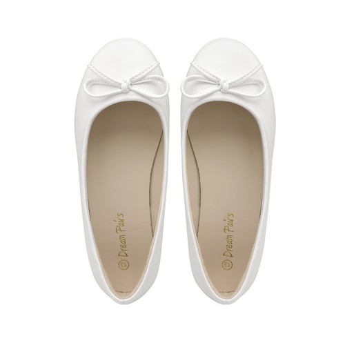 Dream Pairs Girls Flat Shoes Dress Shoes Slip-on Bow Ballet Flats - Picture 25 of 31