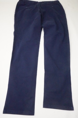 Pantalones chinos informales Isaia Tinto ajustados azules de sarga mezcla de algodón para hombre 58R EU NUEVOS - Imagen 9 de 9