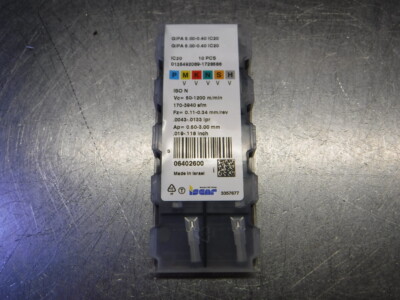 Iscar Precision Ground Double Ended Inserts QTY10 GIPA 5.00-0.40 IC20 (LOC3023D)
