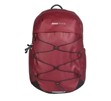 Swiss Tech Unisex Bungee 20 Liter Backpack for School or Work Red