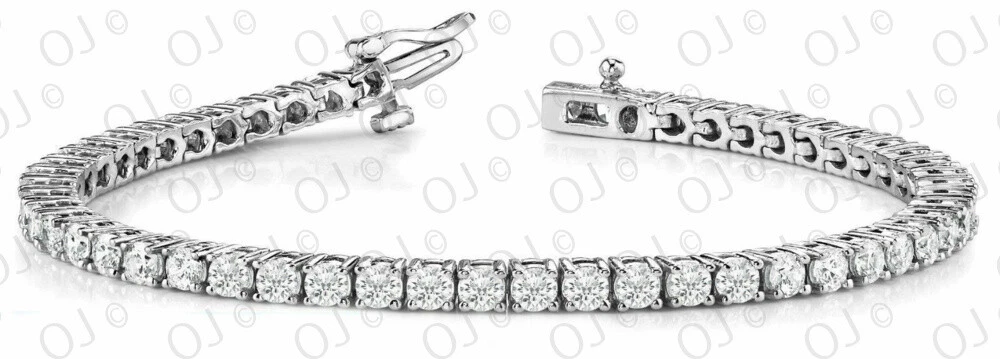 Kay Outlet Diamond Tennis Bracelet 1 ct tw Round-cut Sterling Silver 7.5