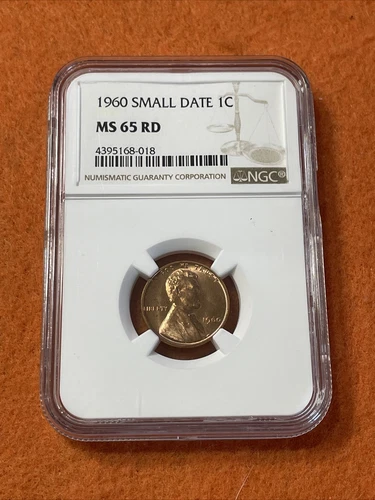 NGC 1960 Small Date Lincoln Memorial Cent Graded MS65 RD