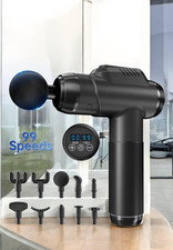 Massage Gun 10 Heads LCD Display Long Battery Life Silent Professional