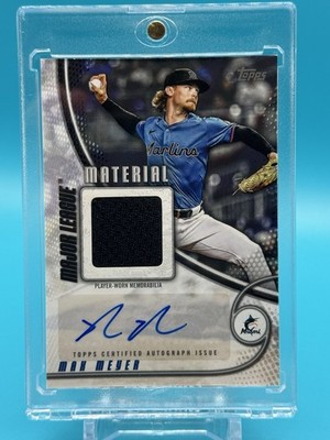 2025 Topps Max Meyer /30 Auto & Relic Miami Marlins SSP #MMAU-MME