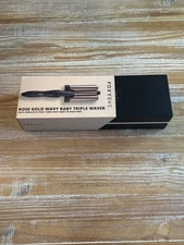 FoxyBae Rose Gold Wavy 3 Baby Triple Waver Titanium 3 Barrel Beach Waver