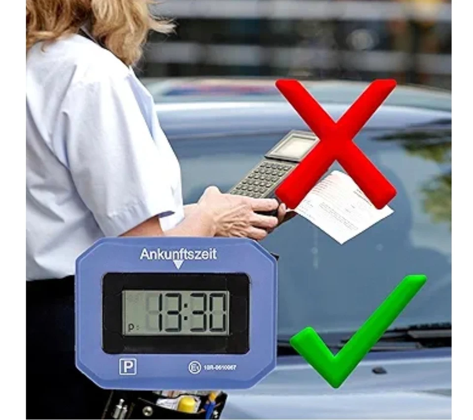 Digitale Parkuhr elektronische Parkscheibe KBA Stvo Zulassung Automatische - Bild 3 von 4