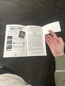 Sega CD Manual Only Revengers Of Vengeance 