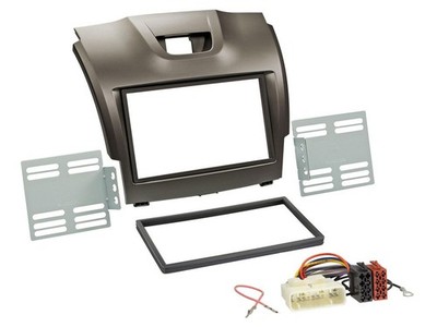 Radioeinbauset Doppel DIN Autoradio für Isuzu D-Max ab 2012 grau