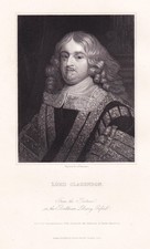 Edward Hyde, 1st Earl of Clarendon statesman Diplomat lawyer Portrait 1835
