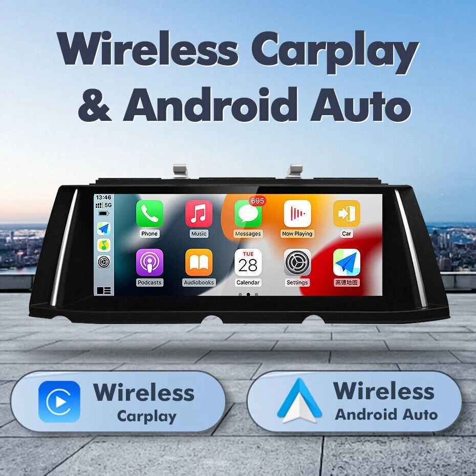 Android 14 4+32GB 8 Core Car Display Stereo CarPlay Für BMW 5 Series F10 F11 CIC - Image 4 of 4