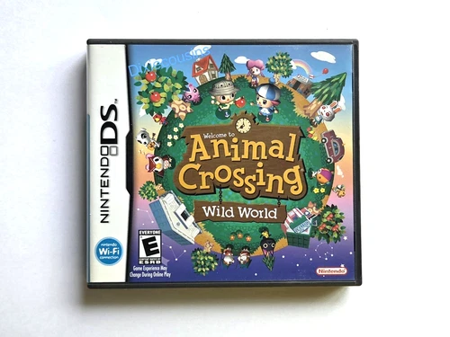 ANIMAL CROSSING: WILD WORLD Nintendo DS w/Case & Manual CIB *Authentic* Tested