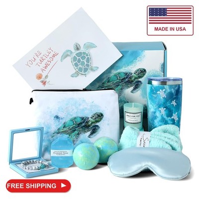 Sea Turtle Gifts for Women Gift Baskets Birthday Gifts Womens Gift Set Relaxing
