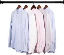 Closet Rod,17 to 96 Inch Adjustable Closet Rods for Hanging Clothes Heavy Duty 