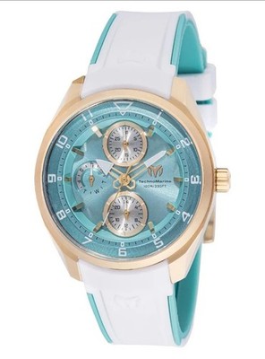 TechnoMarine Ocean Quantum Women's Watch - 36mm, Green, White (TM-318112)