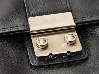 *NEW*  PICARD black leather briefcase / folder
