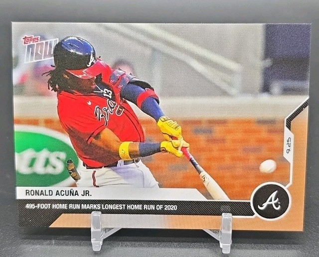 2020 Topps Now - Ronald Acuña Jr. #307 /1028 Atlanta Braves Baseball Card