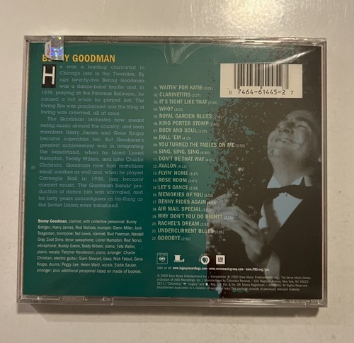 Ken Burns JAZZ Collection: Benny Goodman Music CD sealed NEW - Foto 2 di 2