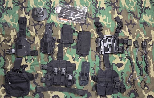 Lot of 15 Blackhawk Black New and Used Holster Pouches OldGen