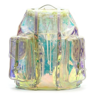 Louis Vuitton Christopher GM Backpack Prism M44766 Clear PVC Used