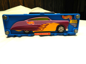 Hot Wheels 1998 Purple Passion 6 Car Carrying Case& 6cars  with Handle