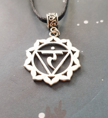 HERZENSSCHMIEDE  Halskette Solar Plexus 3.Chakra Muadhara  Mantra & Yantra  