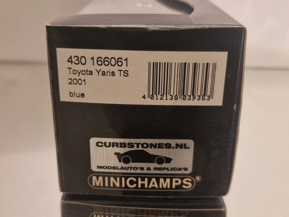 Toyota Yaris TS 2001 Blue With 1:43 Minichamps EXTREMELY RARE!! - Image 2 of 4