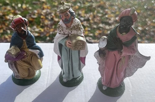 Fontanini nativity set three Wise men kings Italy 605 606 607 Vintage