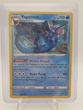 Vaporeon SWSH072 Spada e Scudo Stella Nera Promo Holo Carta Pokemon TCG NM Eevee