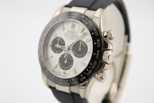 Rolex 2020 18k White Gold Daytona OysterFlex Custom Meteorite Dial 116519LN - Picture 6 of 12