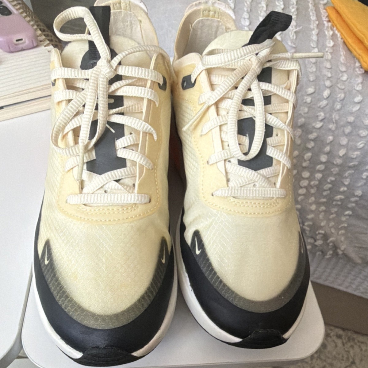 Nike Air Max Dia Beige Black Orange White Lace Up Low Top  display picture 1