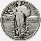 1927-S Standing Liberty Quarter Good 25C RARE * 1927S * ORIGINAL * NICE!