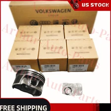 6x Pistons & Rings Set STD For VW Porsche Audi S4 B9 S5 A6 A7 Q7 3.0 TFSI EA839