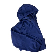 Iris & Ink Performance Hooded Zip Jacket Patriot Blue/heather Navy Size Xl