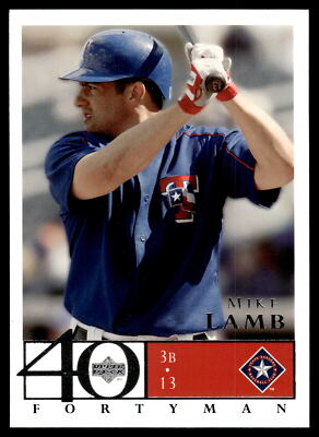 Texas Rangers 2003 2003 Upper Deck 40-Man #201 Mike Lamb Texas Rangers | eBay