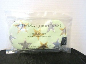Free People Understated Leather Stars Travel Eye Mask With Love From Texas New Ebay