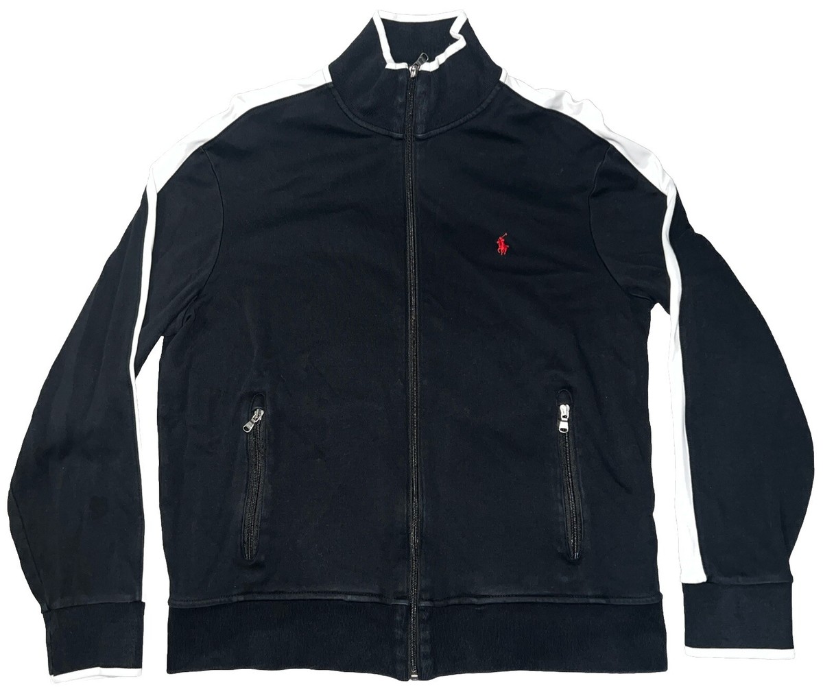 Polo by Ralph Lauren ブラックジャケット Mサイズ POLO RALPH LAUREN(ポロラルフローレン) Big Pony Logo Hooded