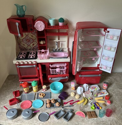 Our Generation Gourmet Kitchen With Accessories For 18” Doll-Not Complete 