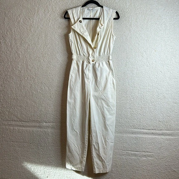 Женский комбинезон Thakoon цвета слоновой кости асимметричный размер 10 - Изображение 2 из 4