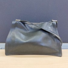 COACH Vintage 4174 Flatiron Zip In Black Glove Tanned Leather 