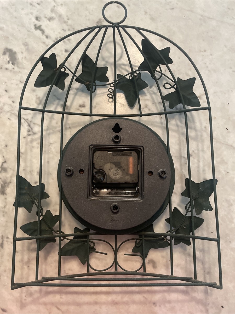Vintage Birdcage Ingraham Quartz Wall Clock Ivy Clock *non Working