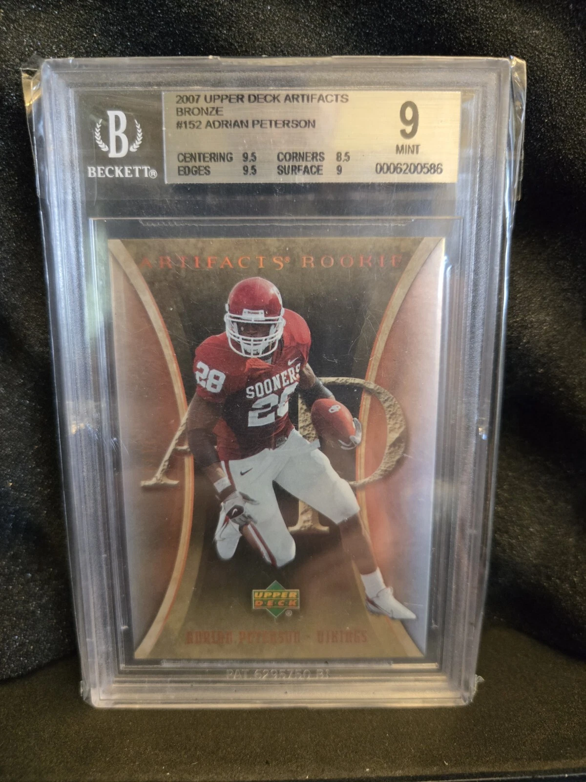 Adrian Peterson Upper Deck Artifacts #152 Bronze