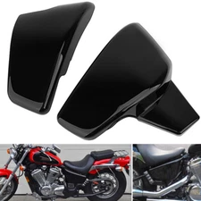 Black Battery Side Cover For Honda Shadow VLX 600 VT600C VT600CD Deluxe 99-07