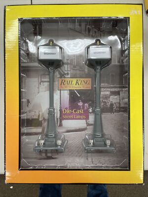 MTH Railking 30-1068 Gray 2-Lamp Set  