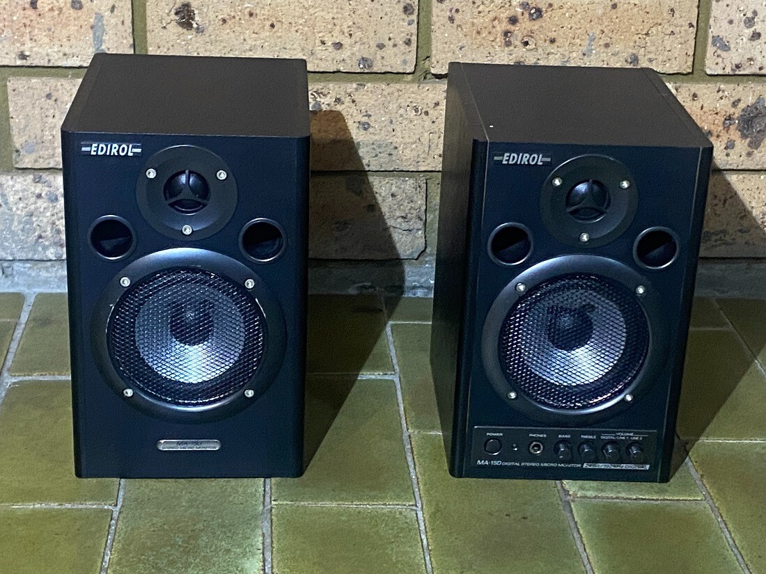 ROLAND EDIROL MA15DBK AMPLIFIED/ACTIVE MONITOR STUDIO SPEAKERS. eBay